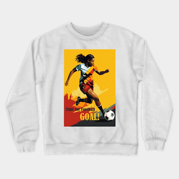 FIFA Women World Cup Poster Crewneck Sweatshirt by GreenMary Design